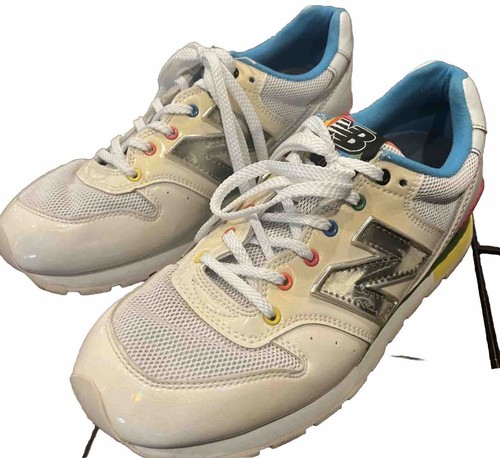 レインボーン NEW BALANCE 996 WHITE RAINBOW PRIDE RUNNING SHOES Men's 9.5
