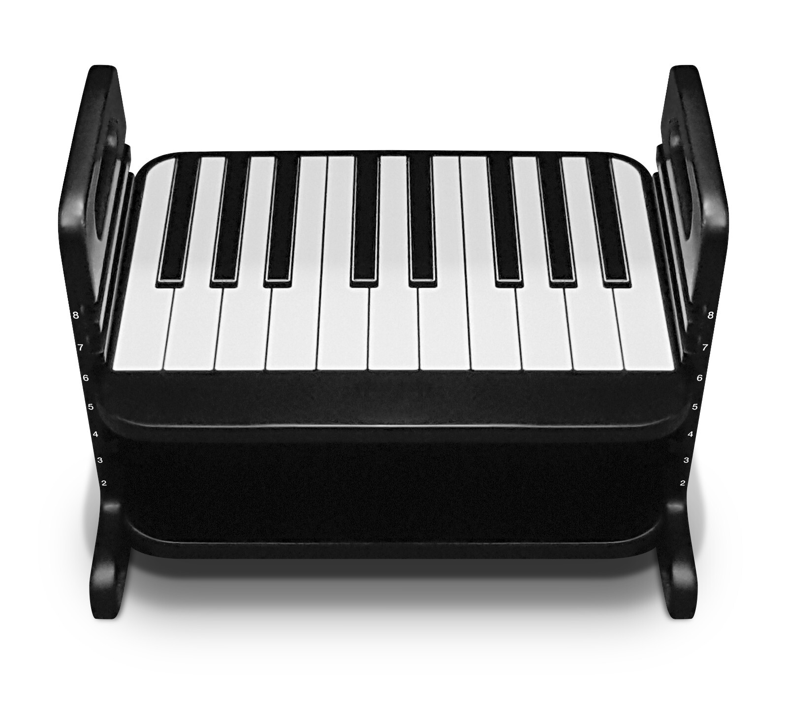 Ideal Piano Footrest® for Improved Posture and Form, w/ Less Fatigue. Adjustable