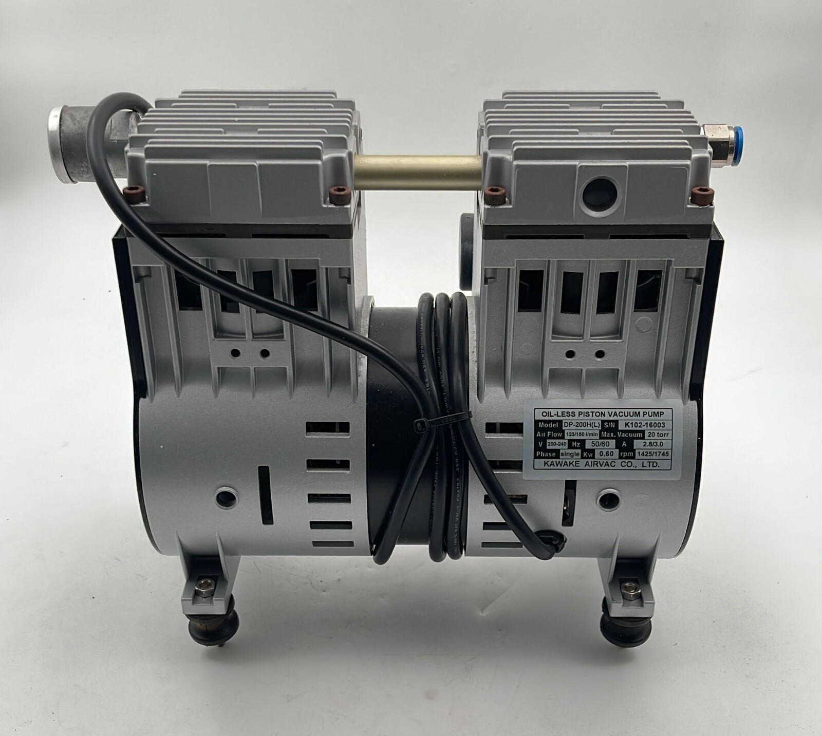 . kawake Airvac DP-200H (L) Oil-Less Piston Vacuum Pump | eBay