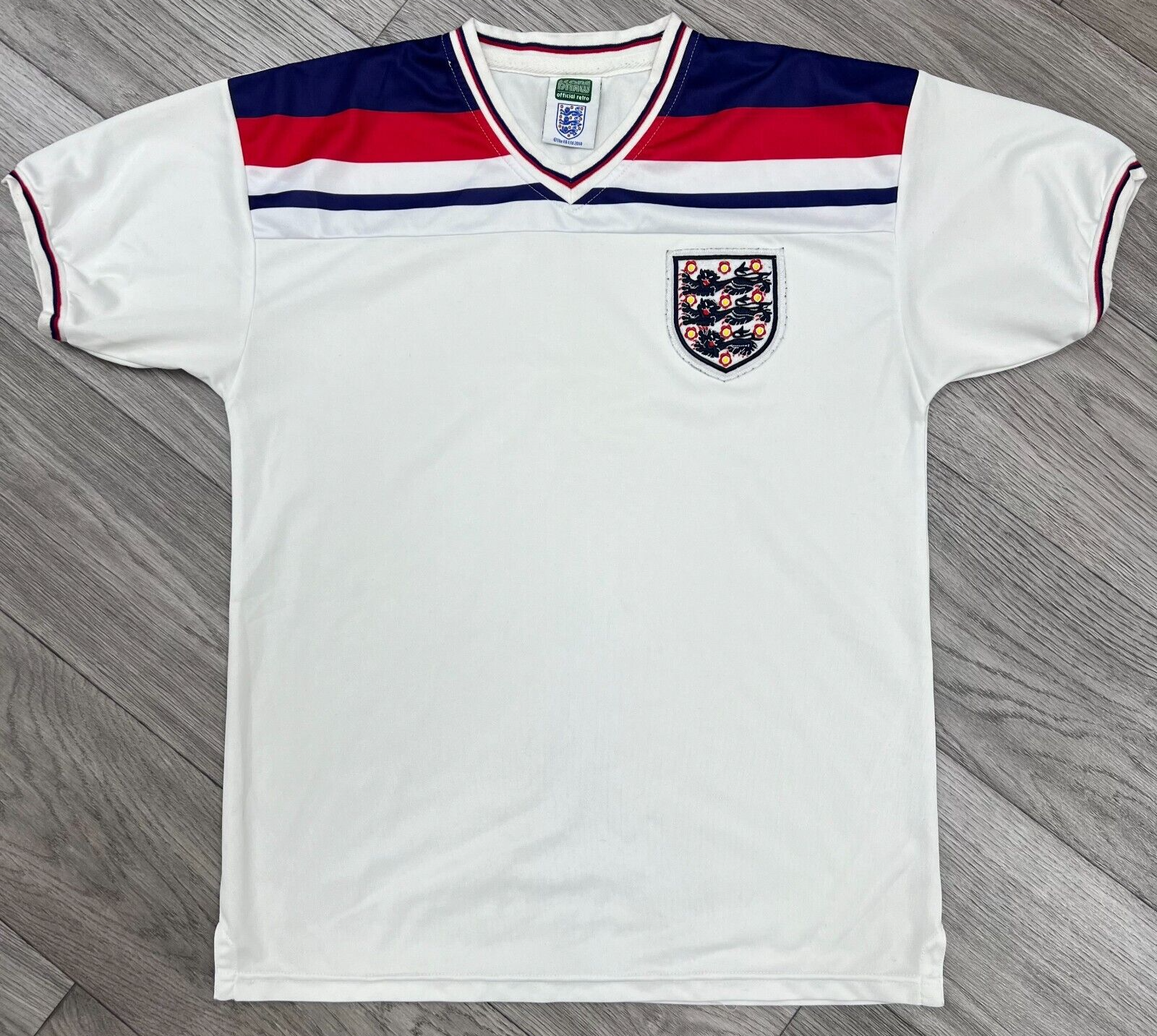 ウェア 80s England soccer team shirt 1978-80 England Match Issue Home Shirt #4 (Thompson)