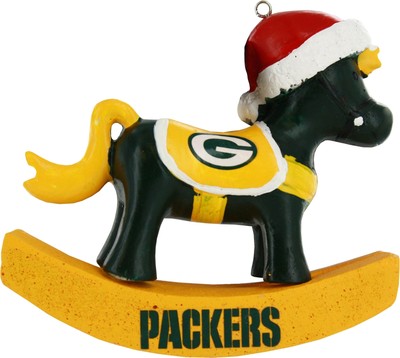 Украшение в виде лошадки-качалки из смолы Green Bay Packers