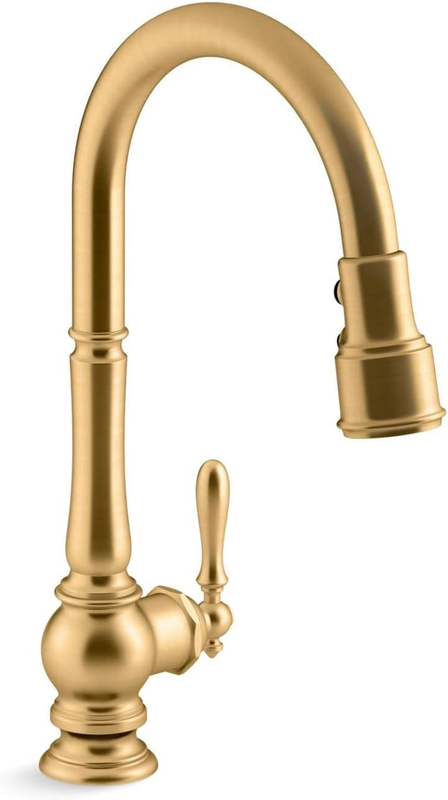 Artifacts&reg; Single-Hole Kitchen Sink Faucet with 17-5/8" Pull-Down Spout and Turn
