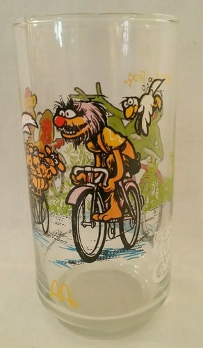 Vintage The Great Muppet Caper Muppets McDonalds Glass 1981 Henson Kermit Frog