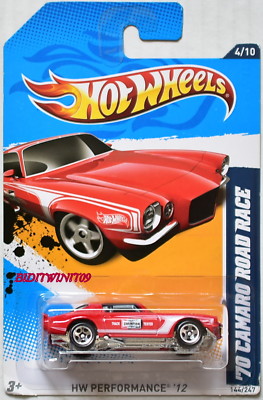 HOT WHEELS 2012 HW PERFORMANCE '70 CAMARO ROAD RACE #4/10