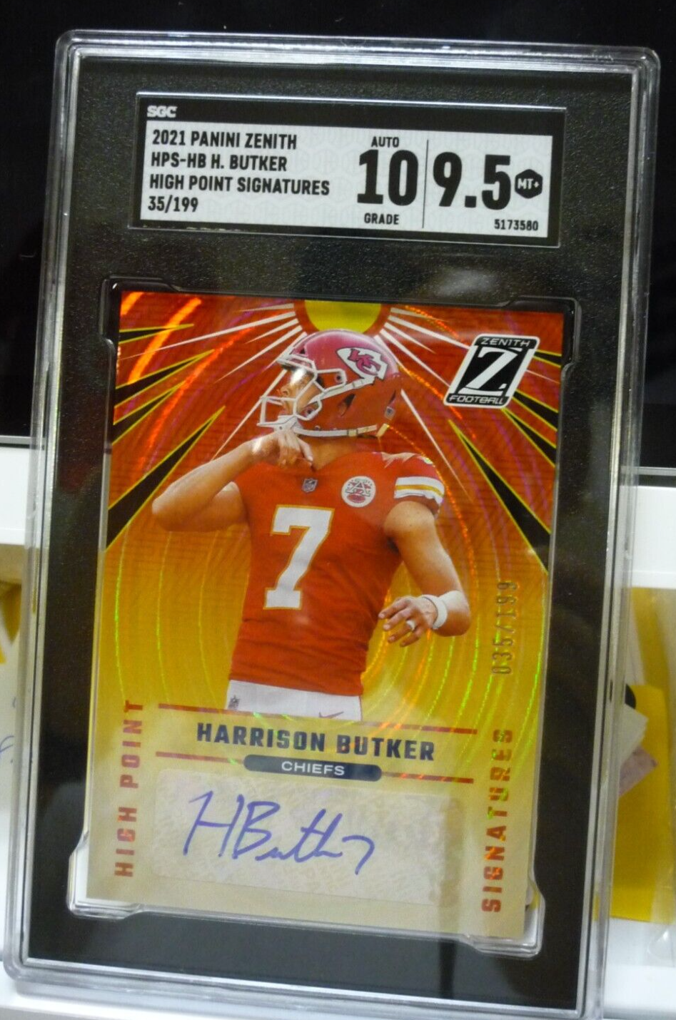 2021 Harrison Butker AUTO Panini Zenith HPS_HB HP Signatures