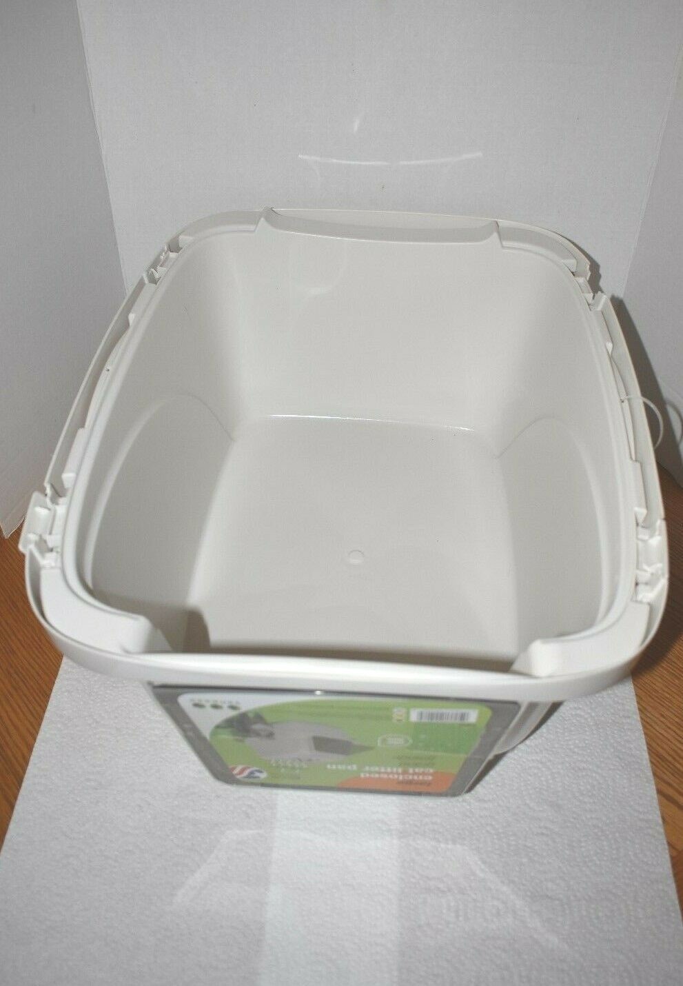 Van Ness Enclosed Cat Litter Pan - Large - NEW - Lt. Beige -See Dimensions Below