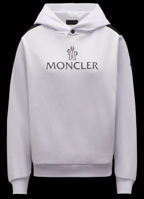 Moncler best sale hoodie white