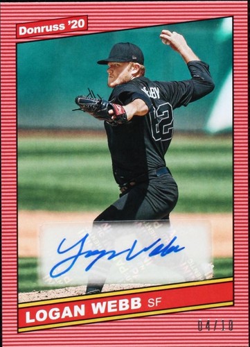 2020 Panini Donruss - Logan Webb #86S-LW