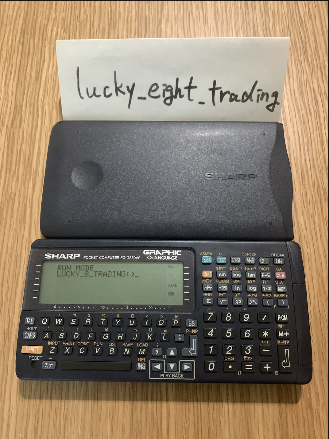 Sharp Pocket Computer PC G850VS Function Calculator Tested Sharp Pocket Computer PC G850VS Function Calculator Tested