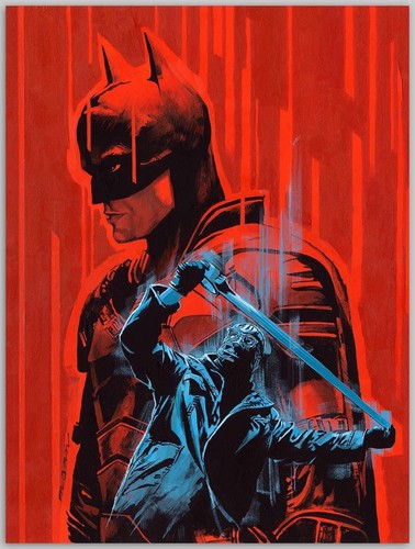 The Batman Screen Print 16x24 Poster by Paul Mann Alternate