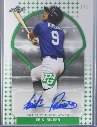 2018 Leaf Perfect Game National Showcase - Erik Rivera #BA-ER1