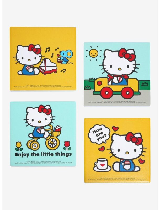 Sanrio Hello Kitty Enjoy The Little Things Coasters Set of 4