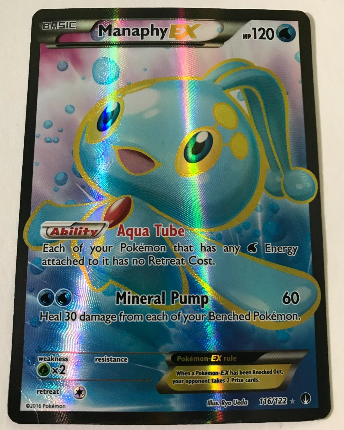 Manaphy EX Full Art Ultra Rare Pokemon TCG Card | eBay
