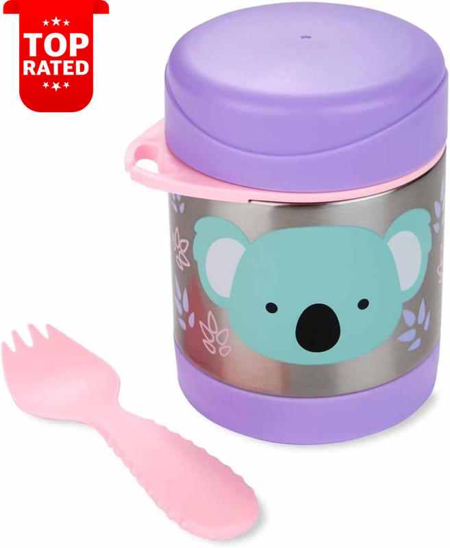 Zoo Koala Insulated Food Jar & Spork Set Stainless Steel Thermal Lunch Box Kids