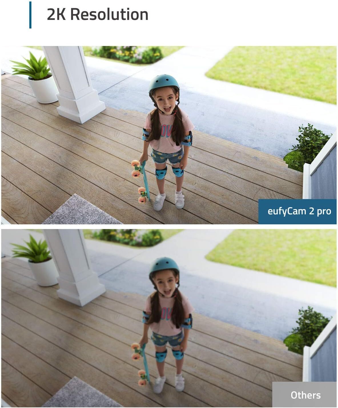 eufy 2K Wireless Home Security Add-on Camera for eufyCam 2 Pro Night Vision IP67