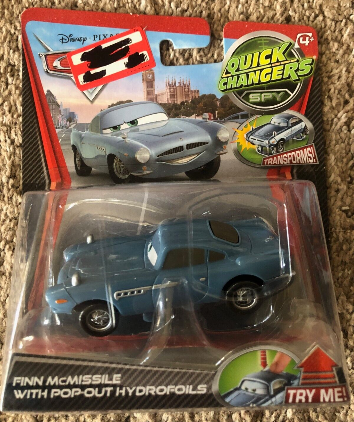 Disney Pixar Cars Quick Changers Finn McMissile With Pop-Out