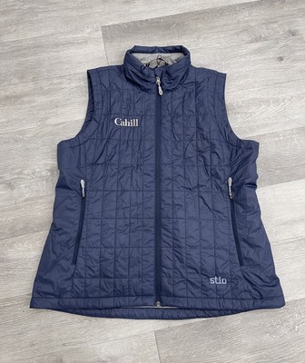 Stio Quilted Puffer Vest Athletic Hiking Outdoor Blue Woman Size XXL 2XL