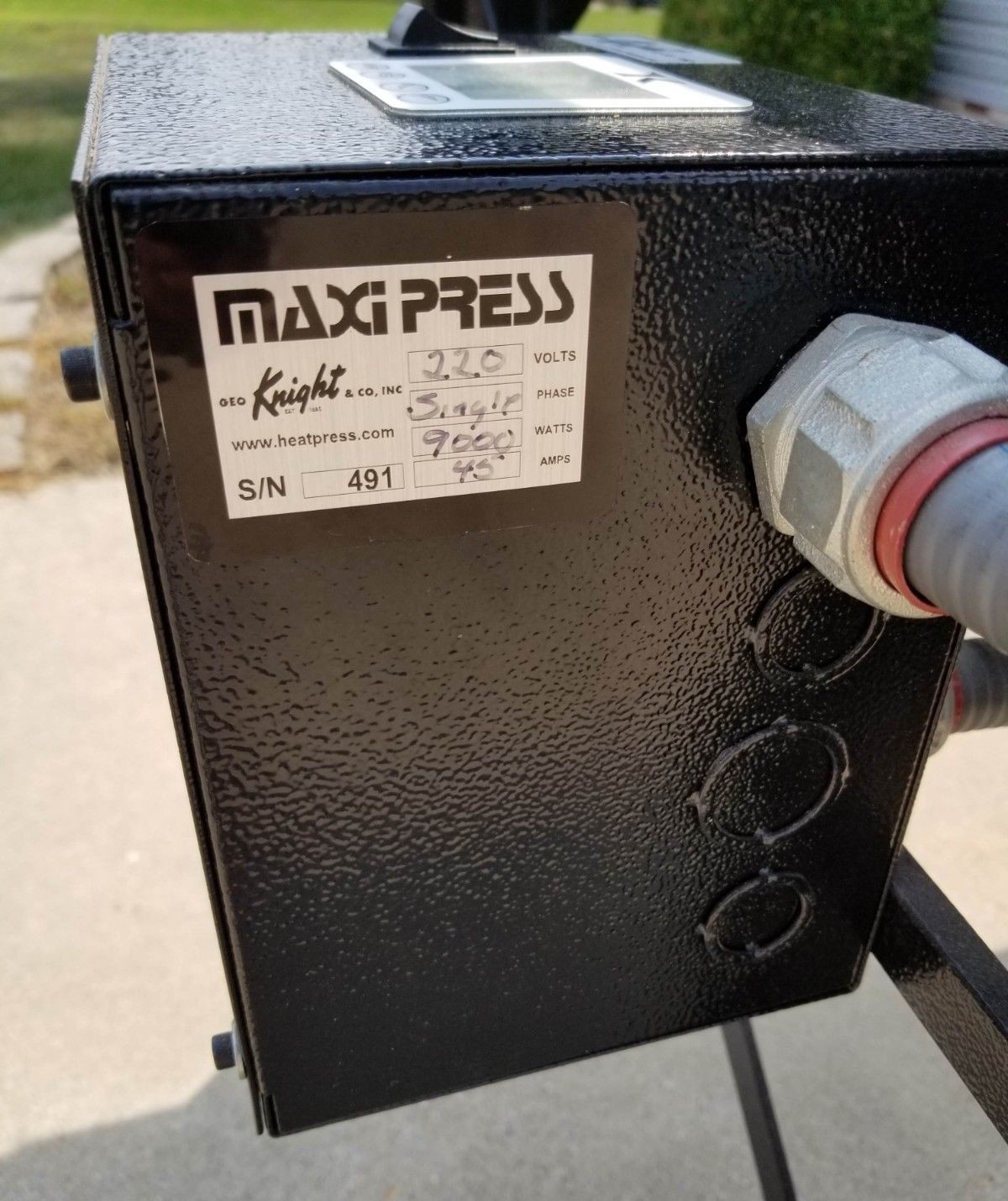 Geo Knight Maxipress 30x40 sublimation heat transfer press bundle