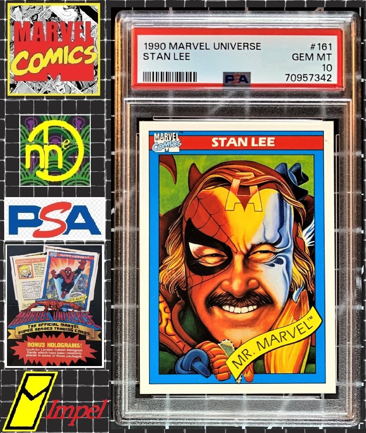 1990 Marvel Universe - #161 Stan Lee - Mr. Marvel - PSA 10 GEM