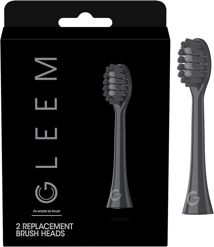 Toothbrush Replacement Brush Heads Refill, Black, 2 Count