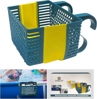 Poolside Storage Basket,Thickened Pool Storage Basket,Above Ground Pool Basket,M
