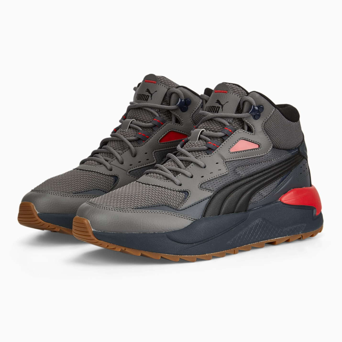 

Puma X-Ray Speed Mid WTR Мужские спортивные кроссовки Серые кроссовки Повседневные ботинки # 6902, Серый, Puma X-Ray Speed Mid WTR