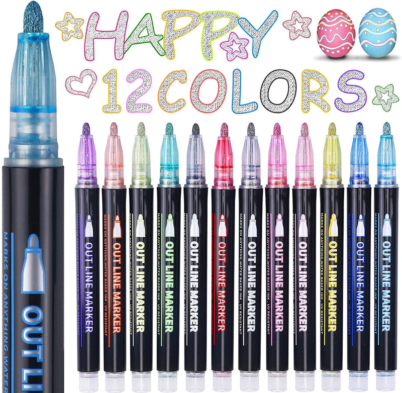 Outline Pens, Gifts For Teen Girl Girls Trendy Stuff, 12 Col
