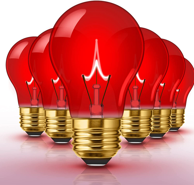 , A15 Red Light Bulb, Red Light Bulbs For Sleep, E26 Porch L