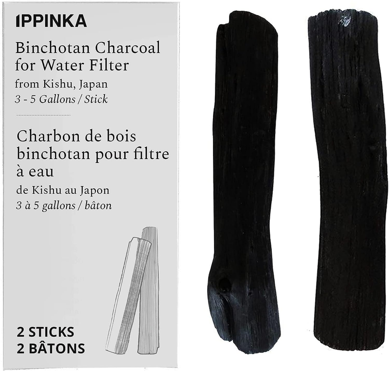 Binchotan Charcoal from Kishu, Japan - Water Purifying Sticks for Great-Tasting