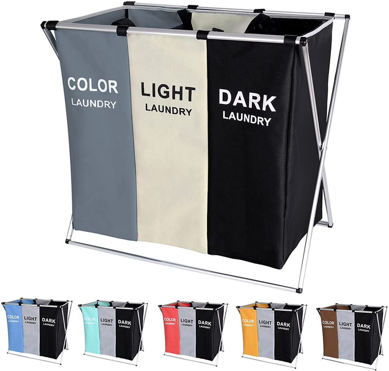 135L Laundry Hamper Sorter Basket Organizer Dirty Clothes Bolsa De Lavanderia
