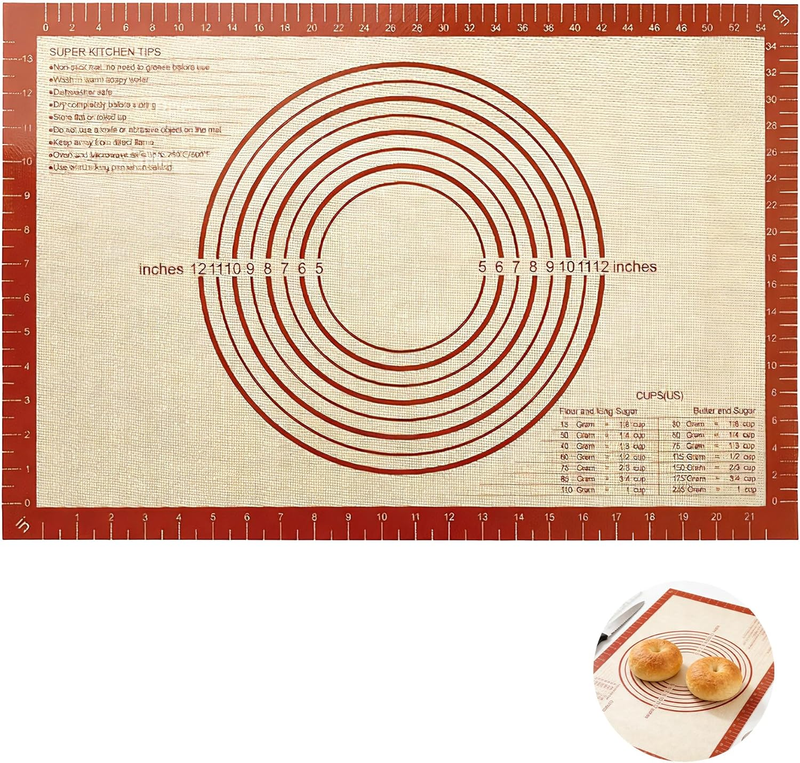 Silicone Baking Mat, Versatile Extra Large Silicone Pastry Baking Mat, Non Slip