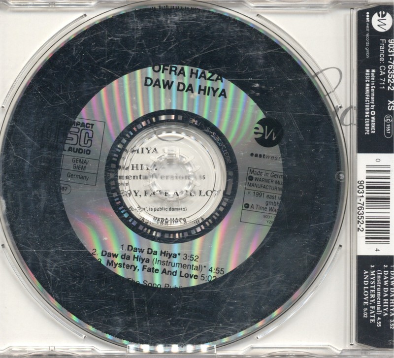 洋楽 Ofra Haza - Daw Da Hiya Ofra Haza - Daw Da Hiya CD Single | eBay
