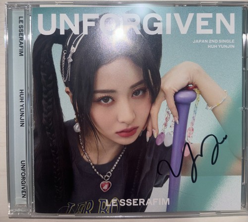 Le Sserafim ユンジン UNFORGIVEN ユニバ 当選 直筆サイン LE SSERAFIM [UNFORGIVEN] HUH YUNJIN Autographed Signed Album