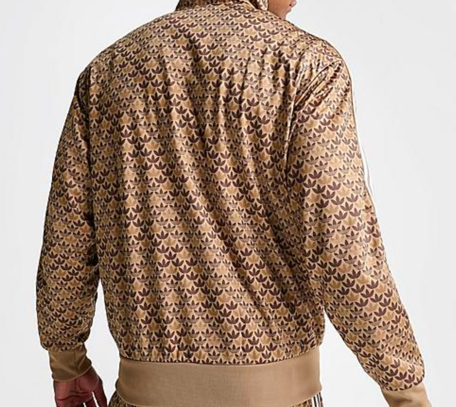 Pre-owned Adidas Originals Men's  Firebird Monogram Track Jacket Size 2xl 2925 In Brown