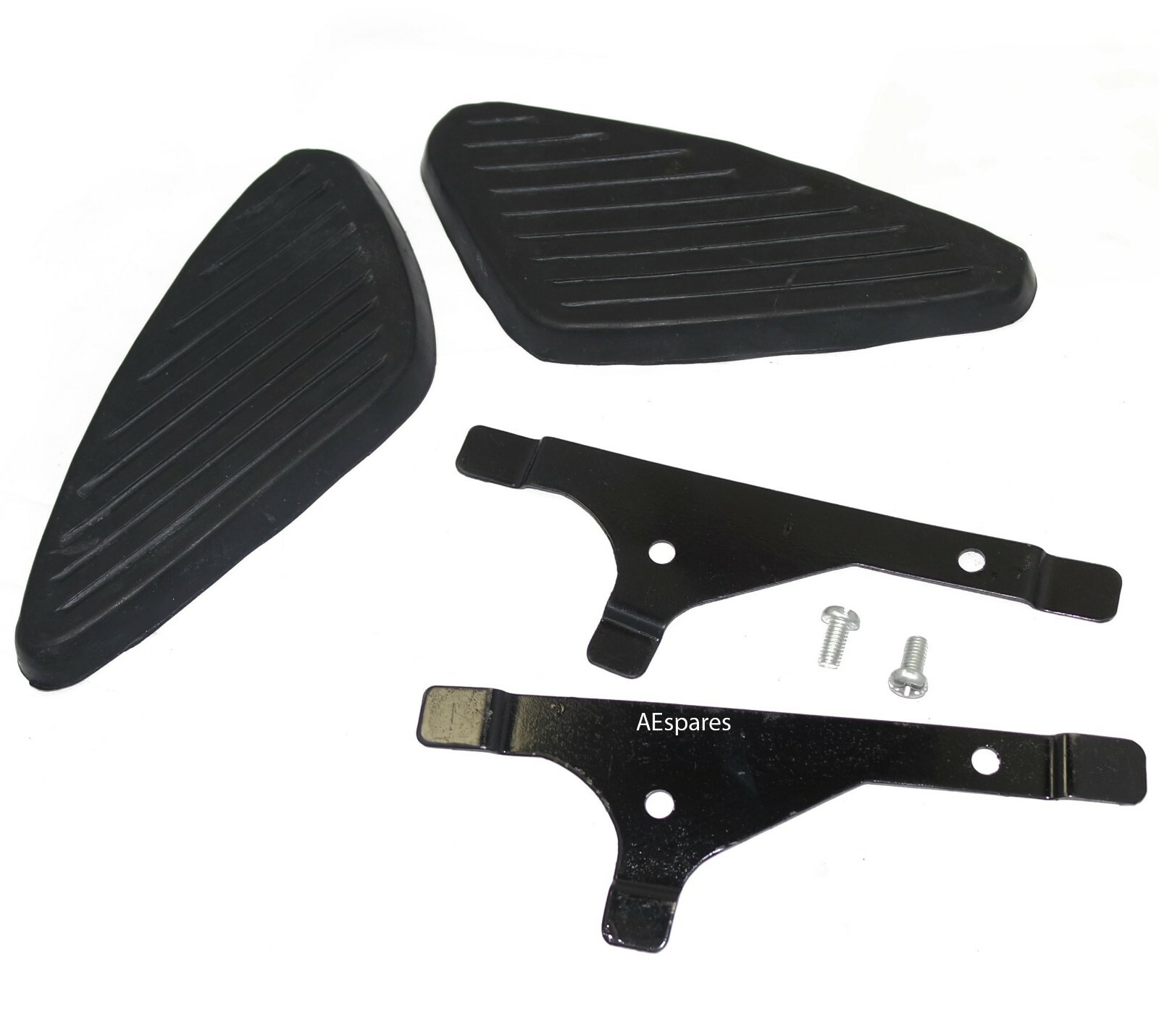 BSA A10 A50 A65 B40 C15 1960-68 Petrol Tank Knee Pad Set with mount plate  