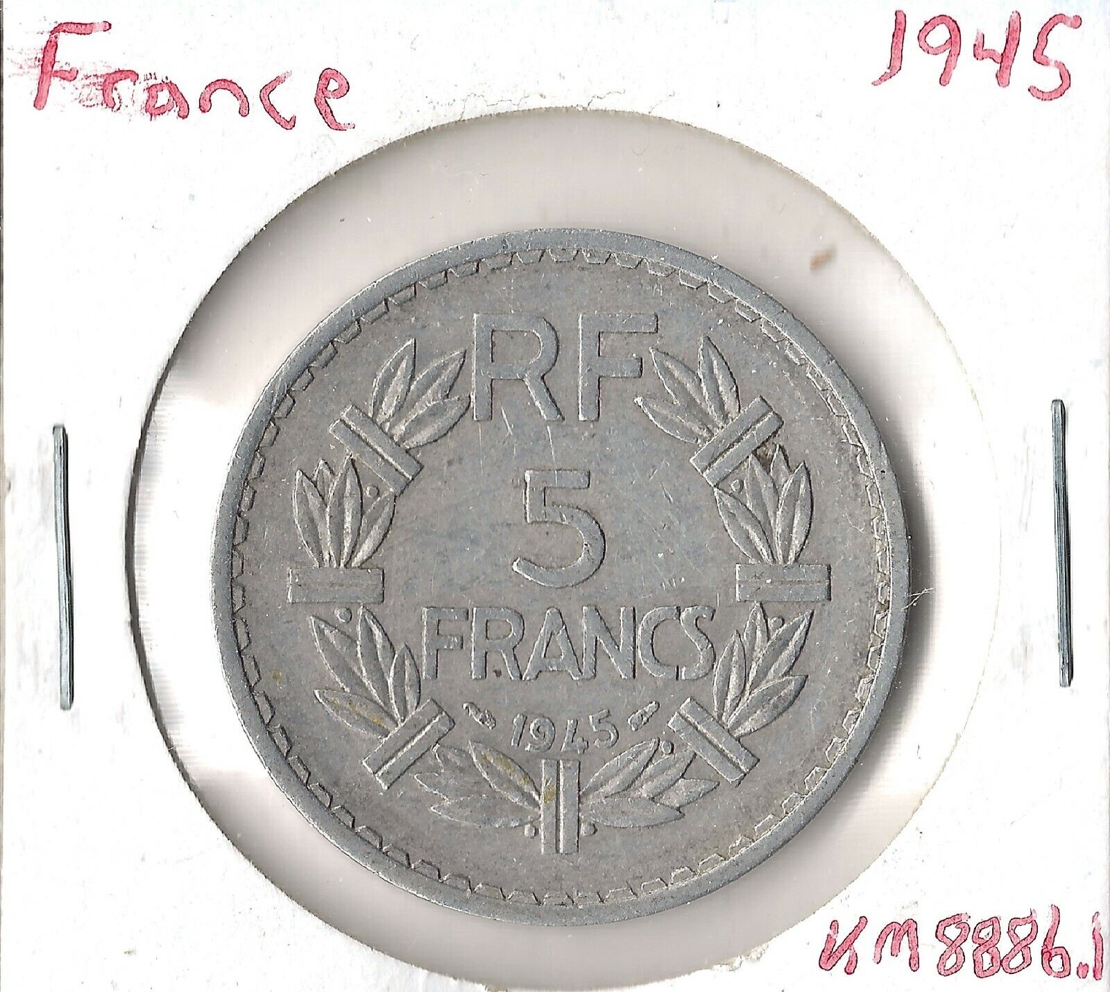 Coin France 5 Francs 1945 KM888b.1 | eBay Coin France 5 Francs 1945 KM888b.1 | eBay