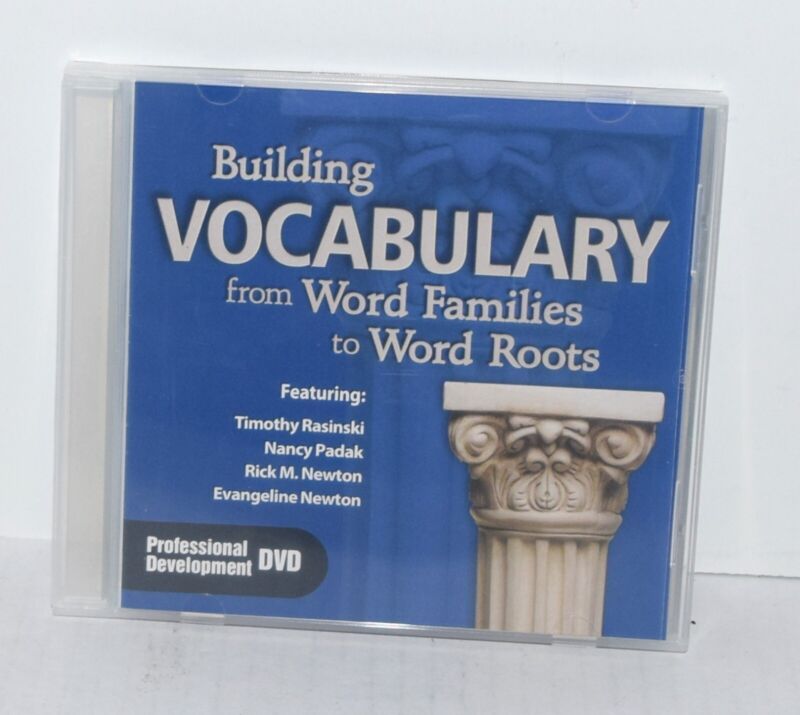 Teacher Created Material Building Vocabulary From Word Families Dvd