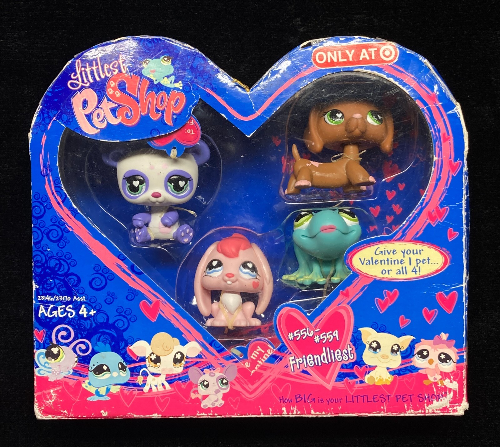 LPS ~ Valentine Set ~ Dachshund #556 ~ Rabbit #557 ~ #558