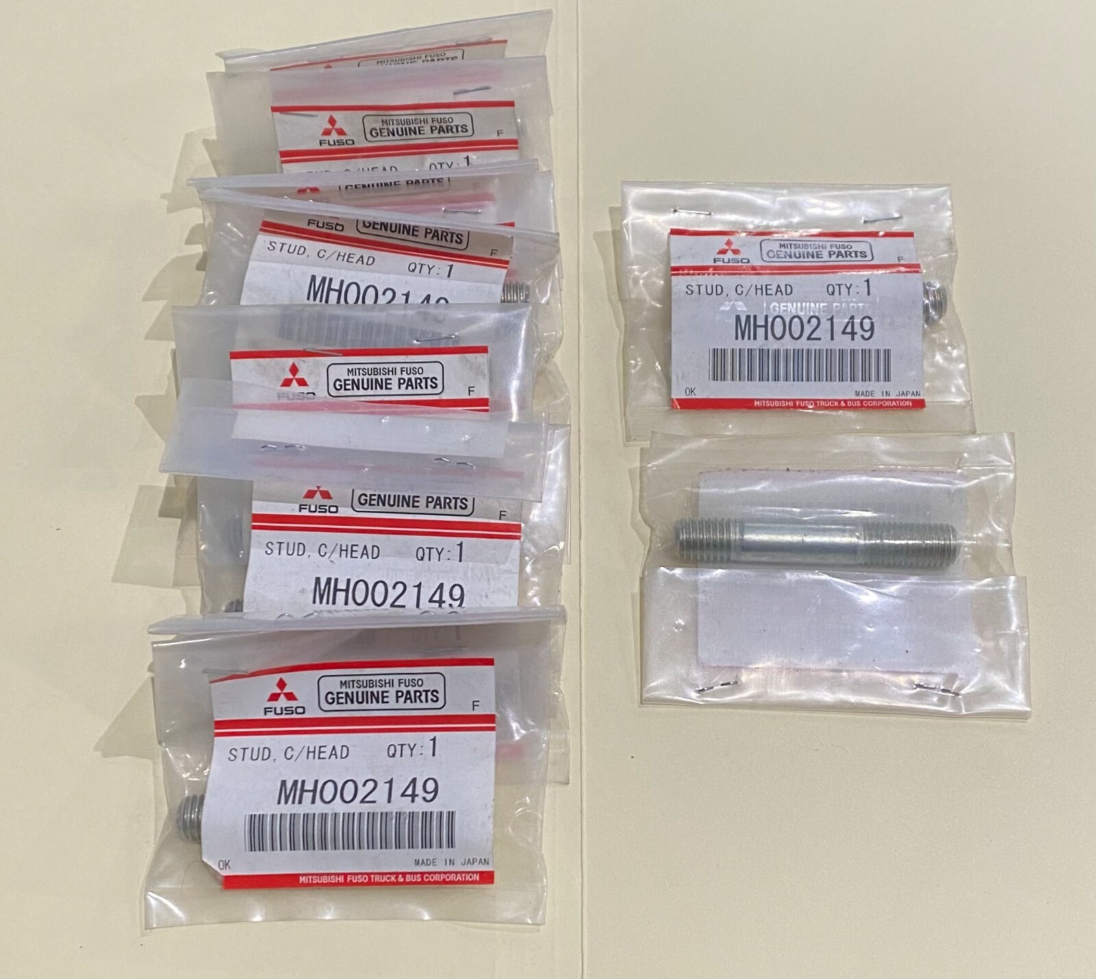 パーツ mai Mitsubishi Fuso Genuine Parts Studs C/ HEAD // MH002149 SET