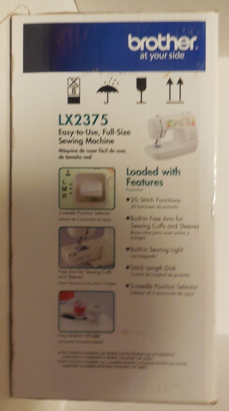 Brother 20-stitch Sewing Machine LX2375 Lightweight and Easy-To-Use