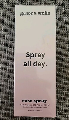 Grace & Stella Spray All Day Rose Spray  8.11 Fl Oz. 240ml- NEW Sealed Box 