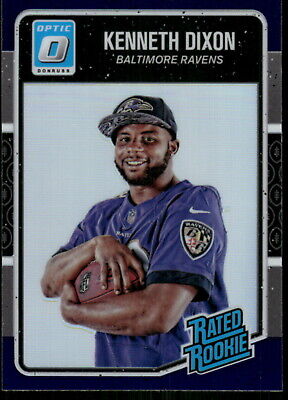 2016 Panini Donruss Optic #180 Kenneth Dixon Rookie Card RC Purple Holo. rookie card picture