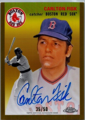 2023 Topps Chrome Platinum Anniversary - Carlton Fisk #CPA-CF