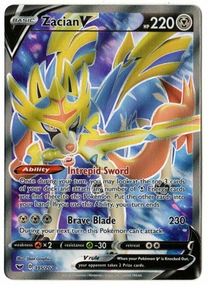 Pokemon Individual Cards Swsh01 211 Zacian V Gold Foil Secret Rare Pokemon Sword Shield Card 211 Woodland Resort Com
