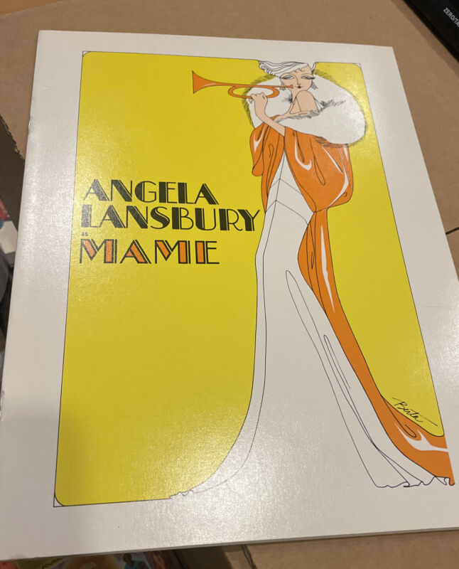 1966 Angela Lansbury Program from Broadways "Mame" ORIGINAL 9" x 12"