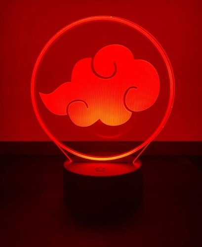 NARUTO LEDキャンバスボード セット Naruto Akatsuki Cloud - 3D LED USB Night Lamp Touch anime US
