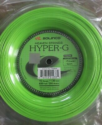 Solinco Hyper G 16 1.30mm 656 feet / 200m Tennis String Reel