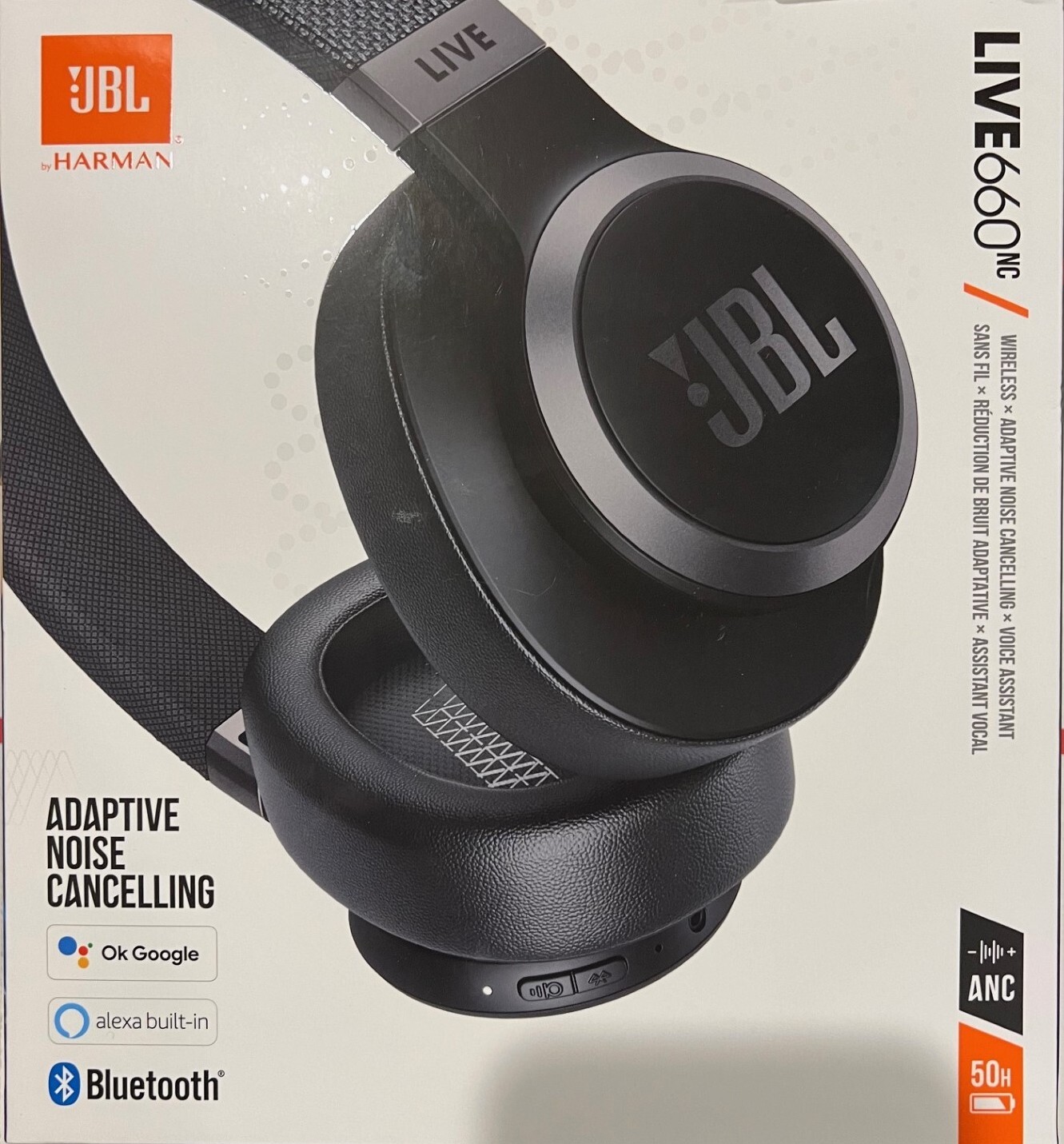 ヘッドホン JBL LIVE 660NC JBL Live 660NC Wireless Over-Ear Headphones with Noise