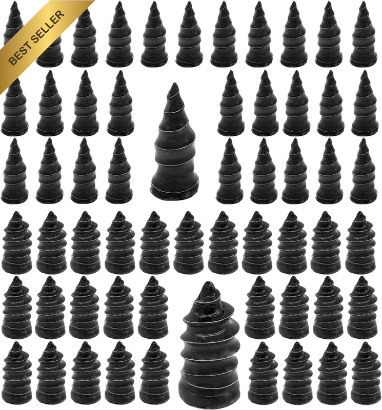 60 PCS Tire Repair Rubber Nail, Vacuum Tire Repair Kits Spiral Rubber Nails, Tir