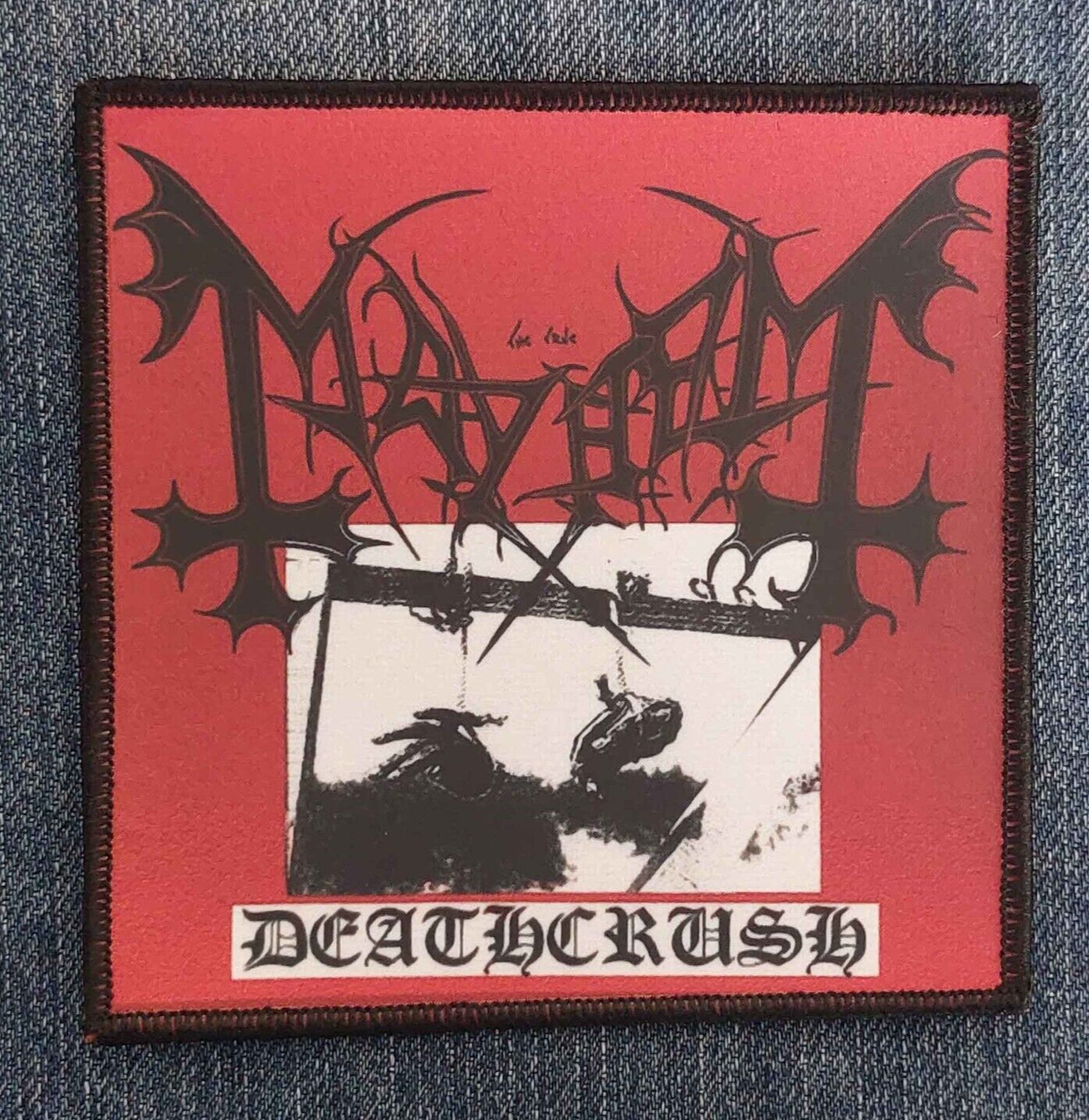 Mayhem Deathcrush Sublimated Printed Patch | Norwegian Black
